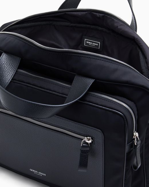 Briefcase di Giorgio Armani in Blue da Uomo