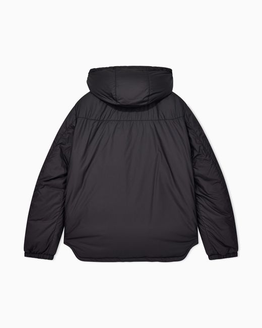 Giorgio Armani Gray Hooded Blouson With Goose-Down Padding for men