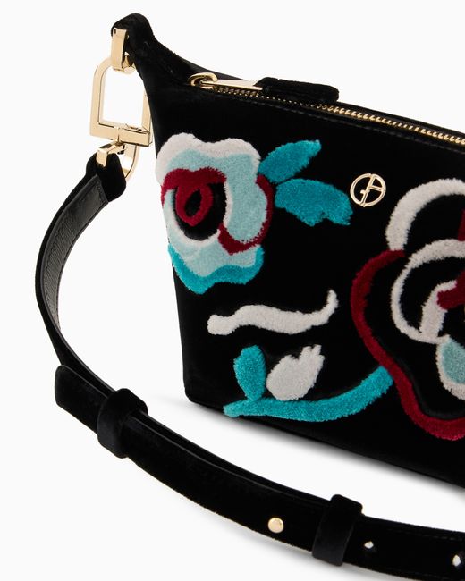 Giorgio Armani Black La Prima Soft Mini Hobo Bag