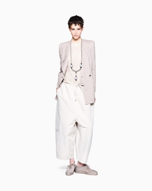 Giorgio Armani White Cargo Trousers