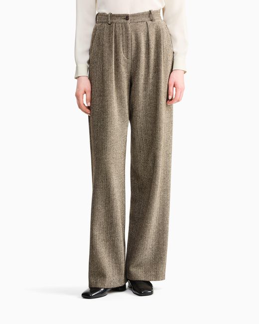 Giorgio Armani Gray Armani/Archivio Fw1990 Pleat Trousers