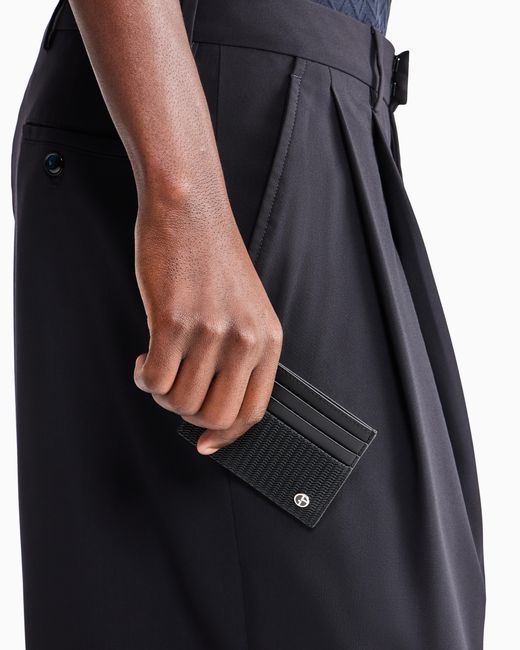 Giorgio Armani Blue Card Holder for men