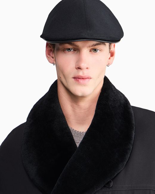 Giorgio Armani Blue Flat Cap for men