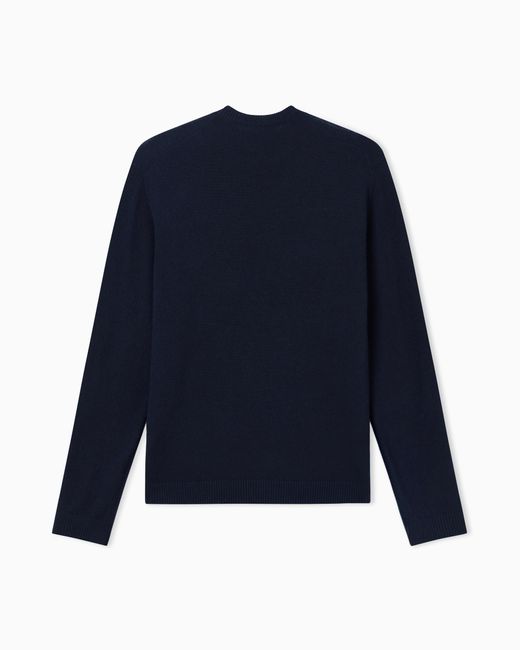 Giorgio Armani Blue For Alanui Cashmere And Silk Crew-Neck Jumper for men