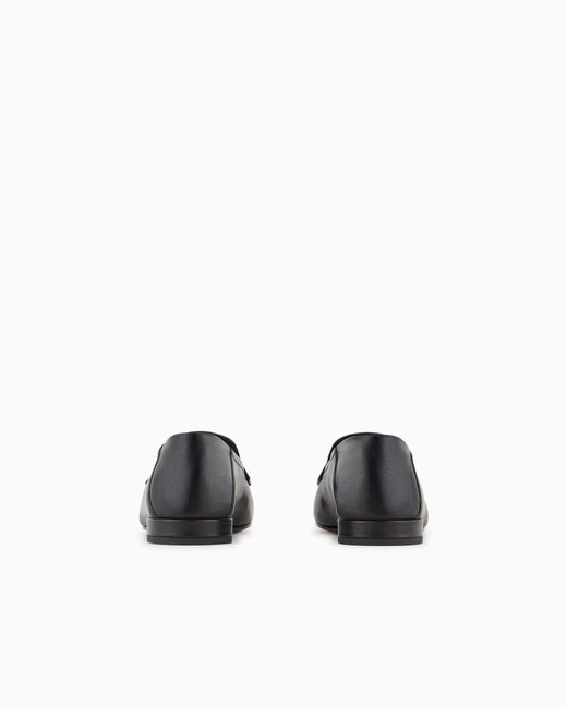 Giorgio Armani White X 10 Corso Como Calfskin Loafers