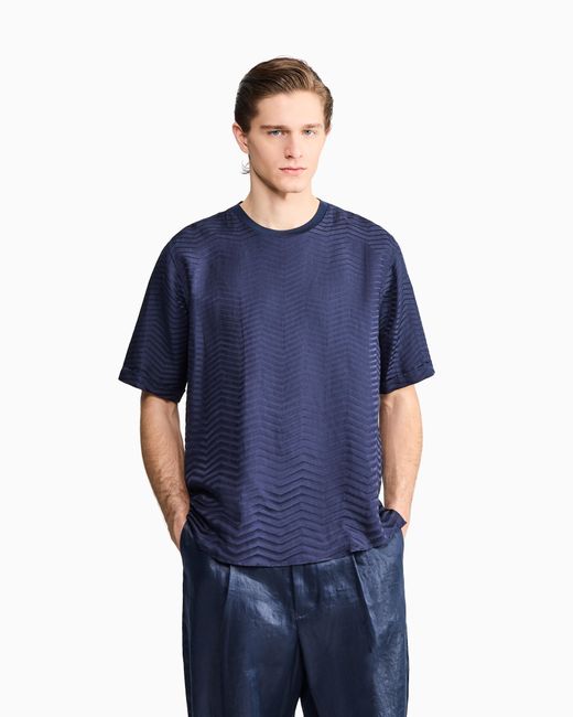 Giorgio Armani Blue T-Shirt Shirt for men
