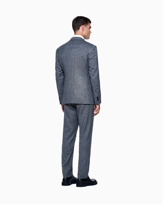 Giorgio Armani Blue Soho Line Double-Breasted Suit for men