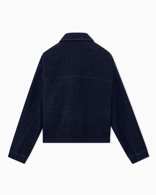 Giorgio Armani Blue Blouson Jacket Regular Fit for men