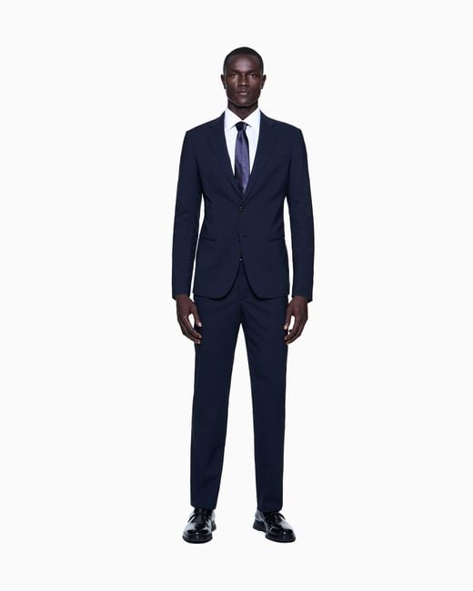 Giorgio Armani Black Single-Breasted Soho Line Suit for men