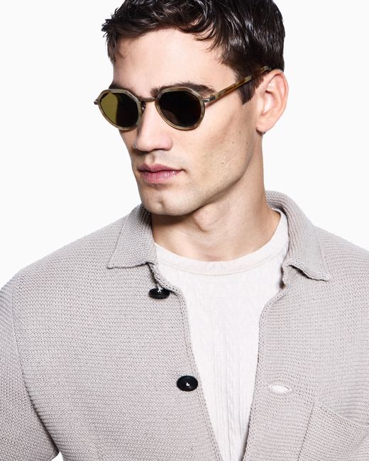 Giorgio Armani Multicolor Round Sunglasses for men