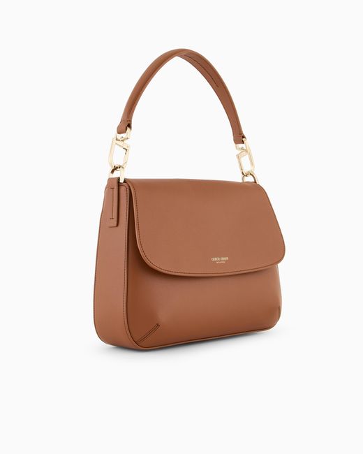 Giorgio Armani Brown Medium La Prima Soft Bag