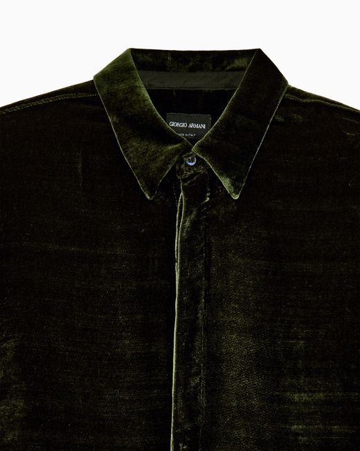 Giorgio Armani Green Shirt Regular Fit for men