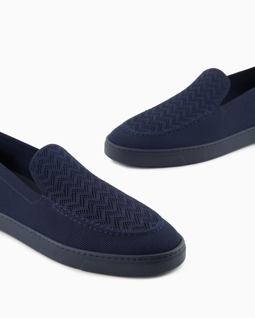 Giorgio Armani Blue Slip Footwear for men
