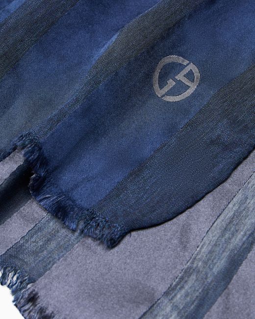 Giorgio Armani Blue Stole for men