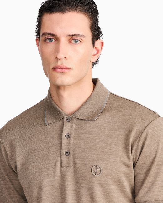 Giorgio Armani Natural Polo Shirt Regular Fit for men