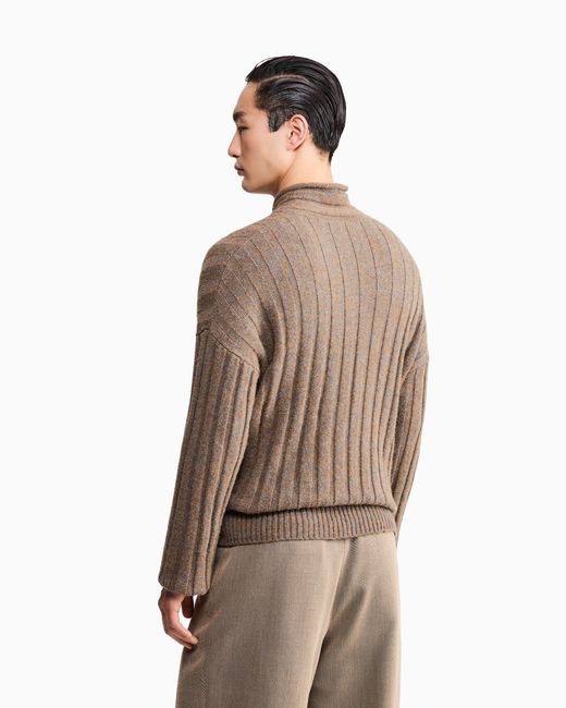 Giorgio Armani Black Sweater Regular Fit for men