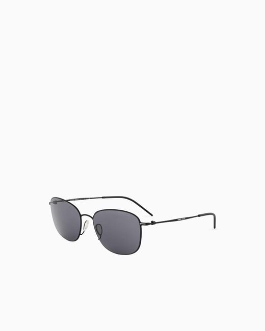Giorgio Armani White Pillow Sunglasses for men