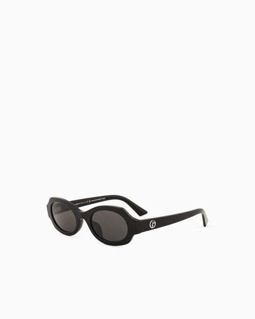 Giorgio Armani White Irregular Sunglasses