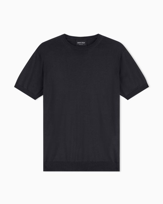 Giorgio Armani Black Slim-Fit Sweater for men