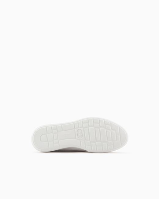 Giorgio Armani White Low-Top Sneaker for men
