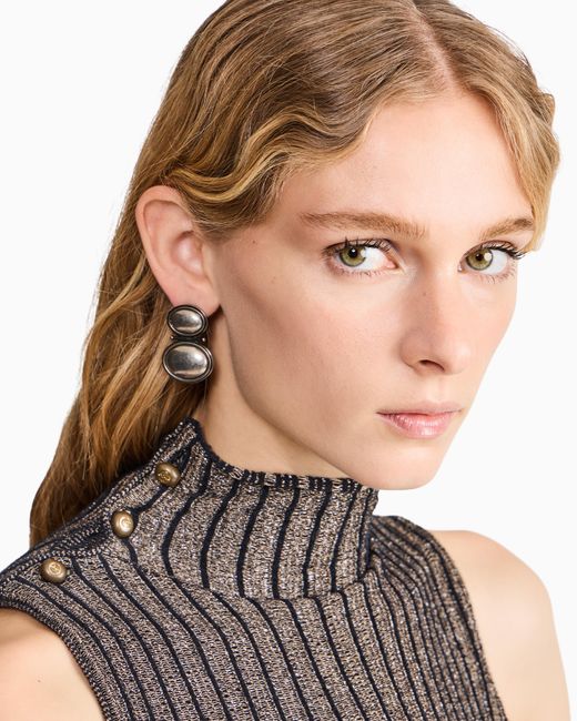 Giorgio Armani White Earrings