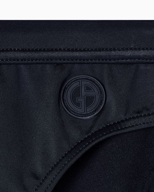Giorgio Armani Black Logo Swimsuit for men