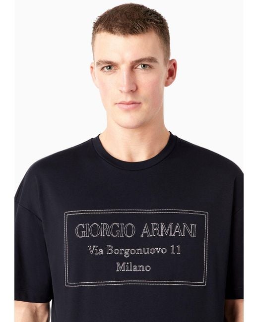Giorgio Armani Sustainability Values Viscose-Jersey T-Shirt
