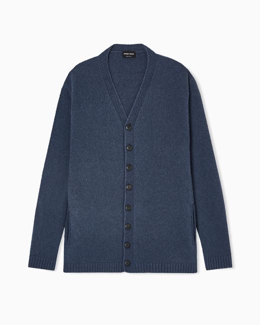 Cardigan di Giorgio Armani in Blue da Uomo