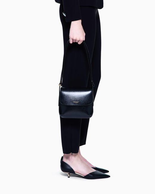 Giorgio Armani Black Palmellato-Leather La Prima Bag