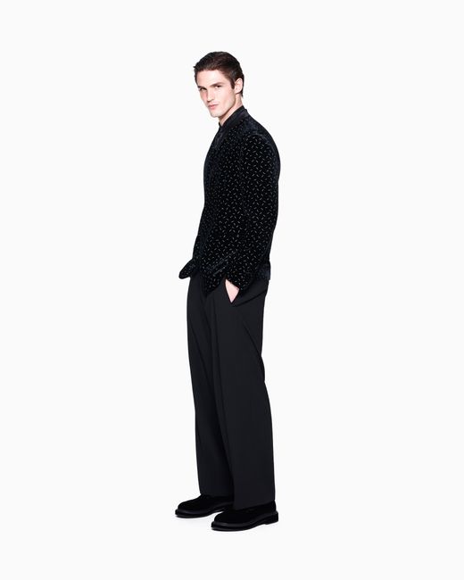 Giorgio Armani Blue Regular Fit Blazer Giorgio's for men
