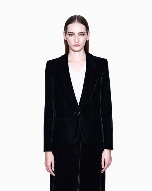 Giorgio Armani Black Single-Breasted Jacket
