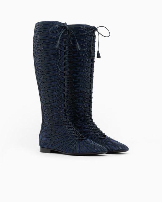 Giorgio Armani Blue Boots