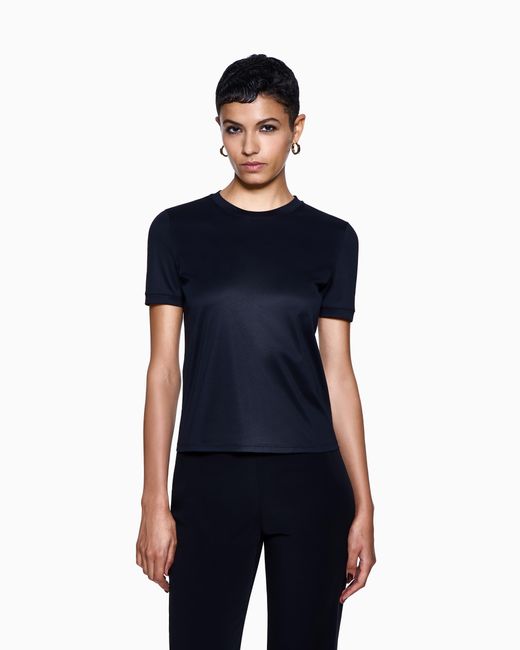 Giorgio Armani Blue Crew Neck T-Shirt