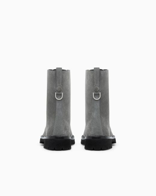 Giorgio Armani Gray Boot