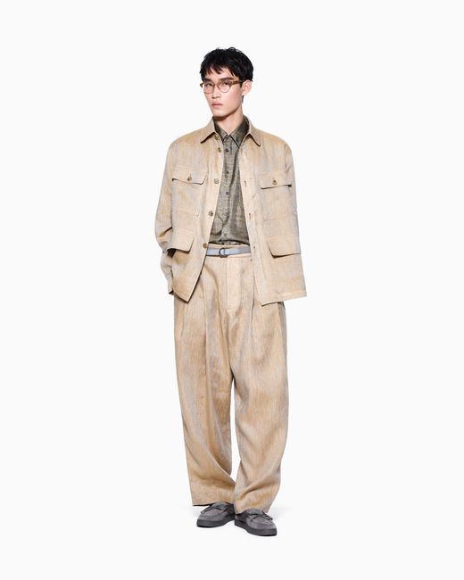 Giorgio Armani Natural Trouser Oversized Fit for men