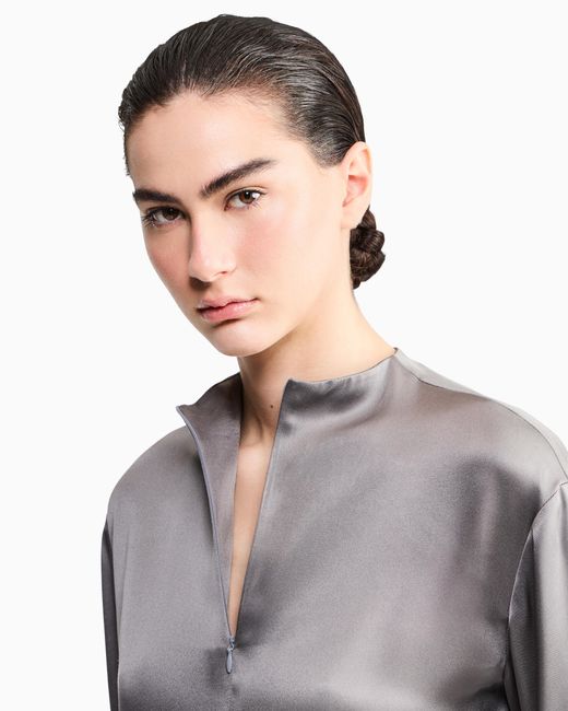 Giorgio Armani Gray Armani/Archivio Fw1979 Blouse