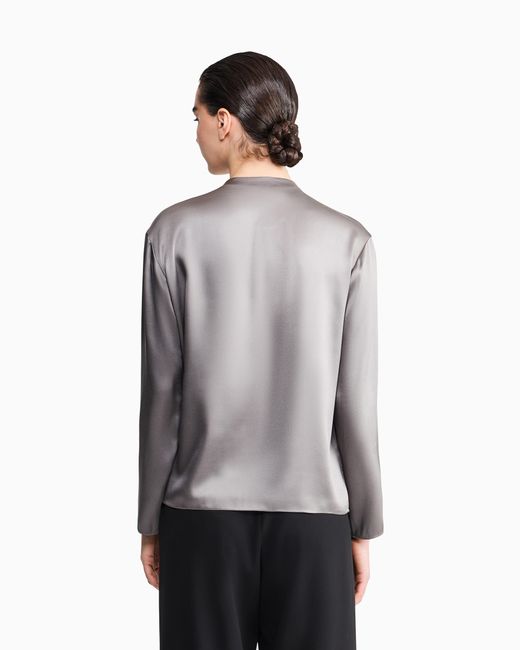 Giorgio Armani Gray Armani/Archivio Fw1979 Blouse