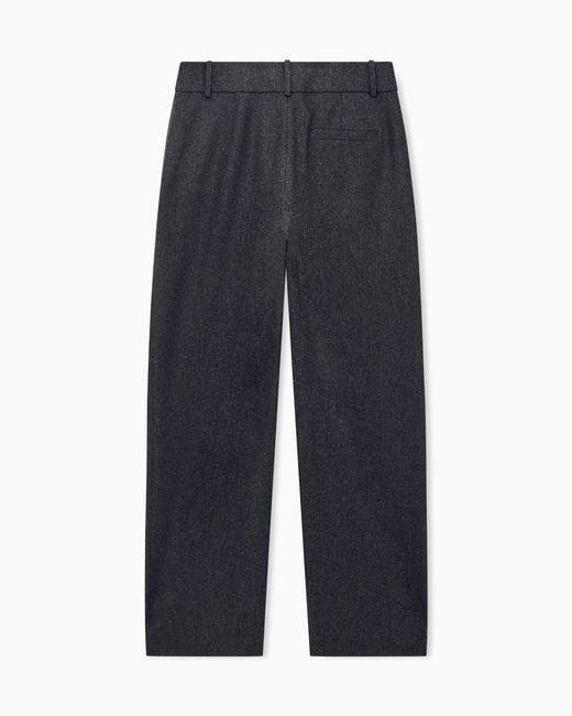 Giorgio Armani Blue Wide-Leg Trousers