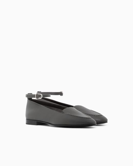 Giorgio Armani White Ballet Flat