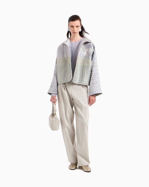 Maglia Girocollo di Giorgio Armani in Blue