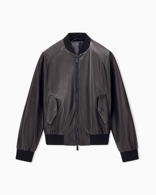 Giorgio Armani Gray Blouson Jacket Regular Fit for men