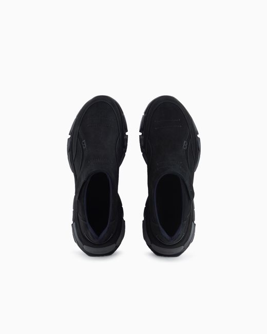 Giorgio Armani White Monkstrap Sneakers for men