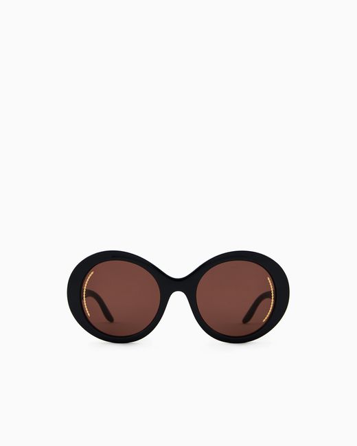 Gafas De Sol Ovaladas Para Mujer Giorgio Armani de color Black