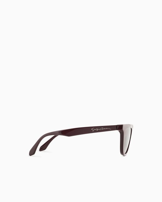 Giorgio Armani Red Butterfly-Shaped Sunglasses