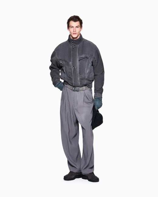 Giorgio Armani Blue Oversized Trousers for men