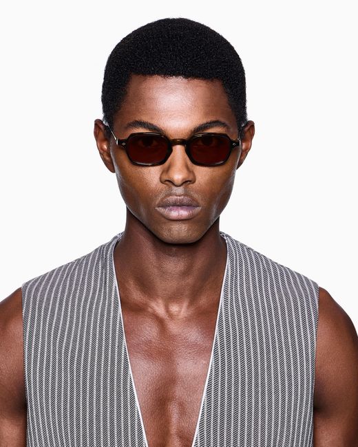 Giorgio Armani Multicolor Rectangular Sunglasses for men