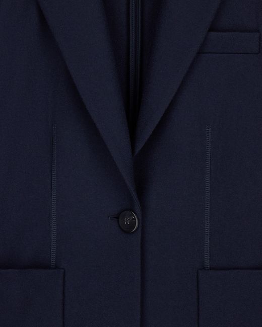 Giorgio Armani Blue Single-Breasted Jacket
