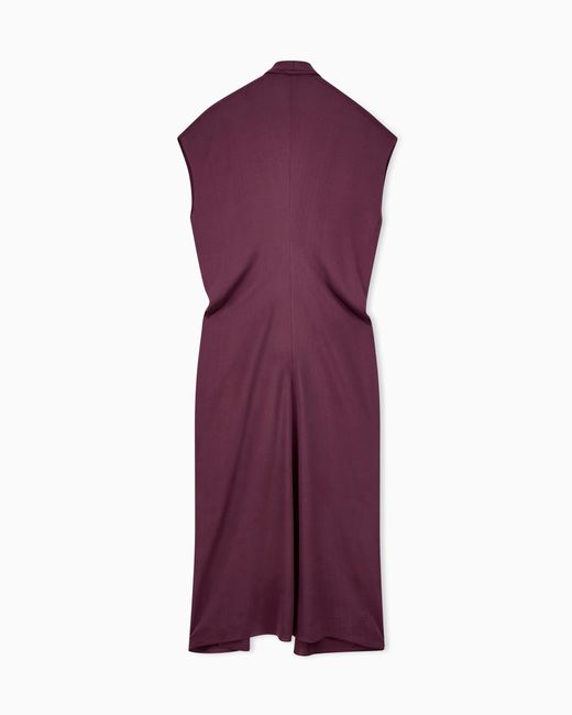 Giorgio Armani Purple Dress Longuette