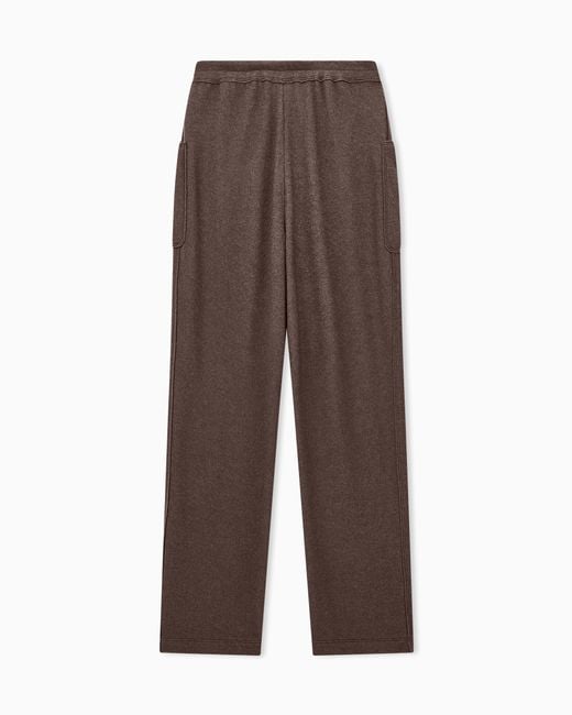 Giorgio Armani Brown Jogging Trousers With Patch Pockets