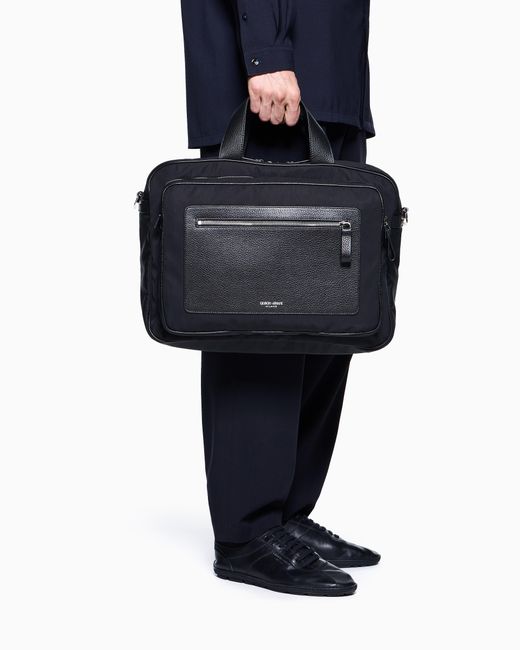 Briefcase di Giorgio Armani in Blue da Uomo